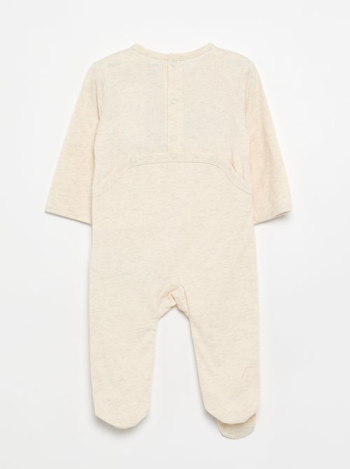 Pijama-macacão de jersey de algodão - Kiabi Pijama-macacão de jersey de algodão - Kiabi
