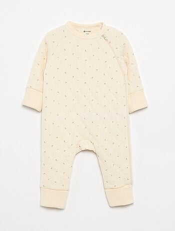 Pijama-macacão de moletão