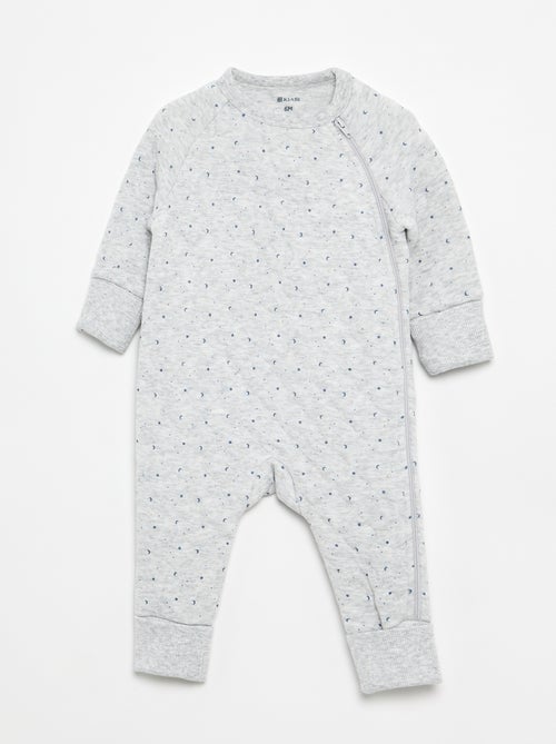 Pijama-macacão de moletão - Kiabi
