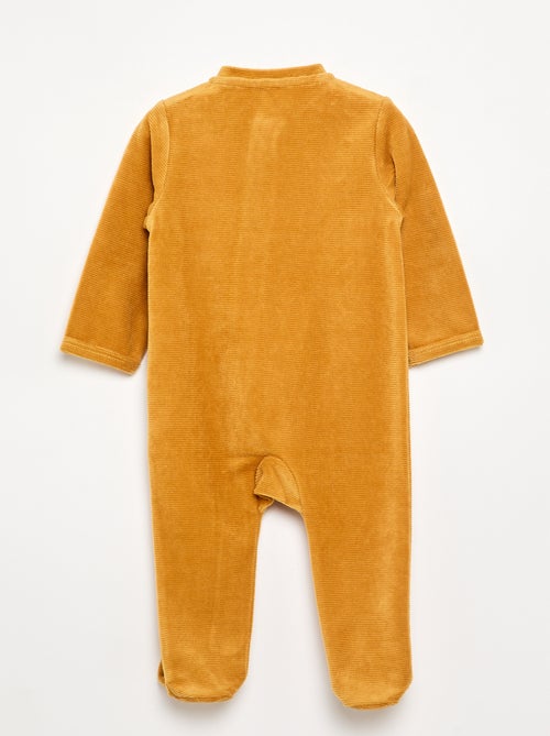 Pijama macacão de veludo canelado - Kiabi Pijama macacão de veludo canelado - Kiabi