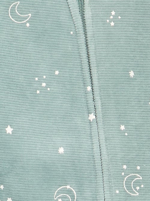 Pijama macacão de veludo canelado - Kiabi Pijama macacão de veludo canelado - Kiabi