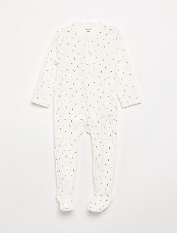 Pijama macacão de veludo canelado