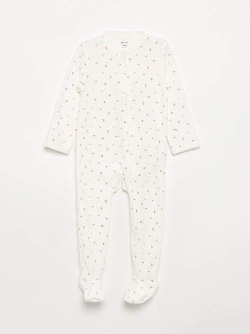 Pijama macacão de veludo canelado - Kiabi Pijama macacão de veludo canelado - Kiabi