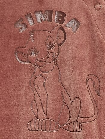 Pijama macacão de veludo 'Simba' 'Disney'