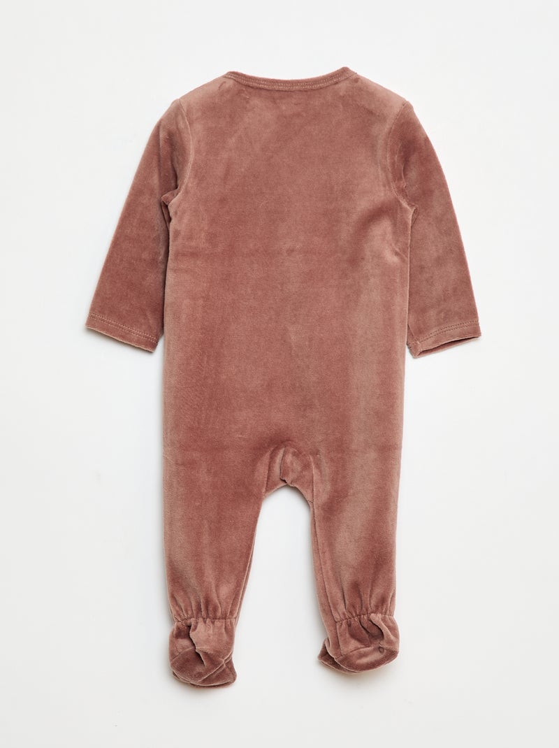 Pijama macacão de veludo 'Simba' 'Disney' Castanho - Kiabi