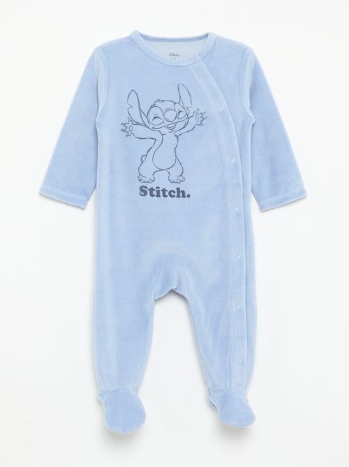 Pijama-macacão 'Disney' de manga comprida de veludo - Kiabi Pijama-macacão 'Disney' de manga comprida de veludo - Kiabi