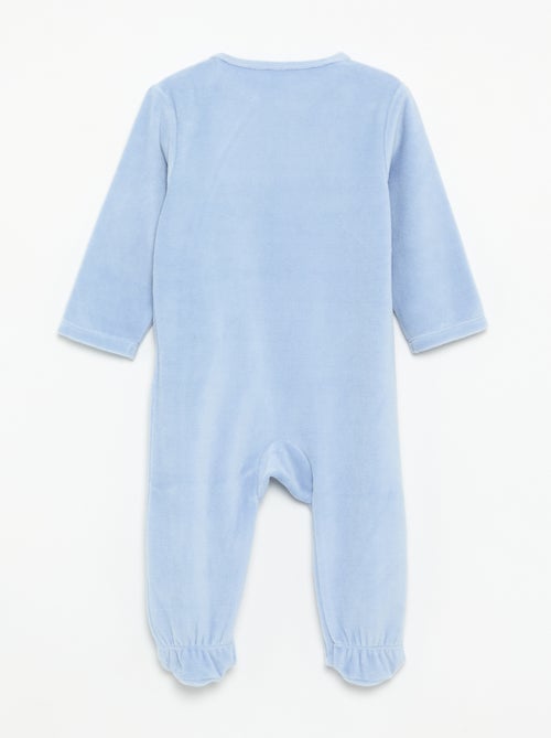 Pijama-macacão 'Disney' de manga comprida de veludo - Kiabi Pijama-macacão 'Disney' de manga comprida de veludo - Kiabi