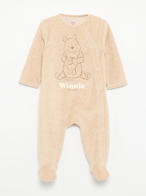 Pijama macacão 'Disney' de manga comprida em veludo - Kiabi Pijama macacão 'Disney' de manga comprida em veludo - Kiabi