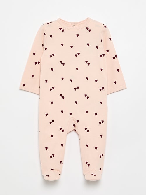Pijama macacão em jérsei de algodão - Kiabi