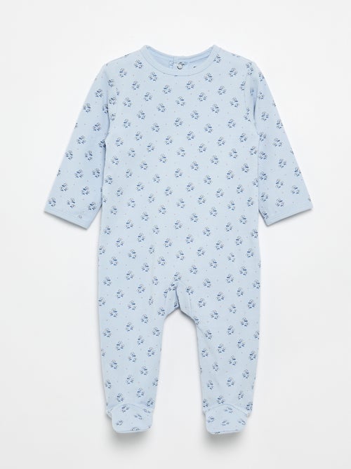 Pijama macacão em jersey de algodão - Kiabi Pijama macacão em jersey de algodão - Kiabi