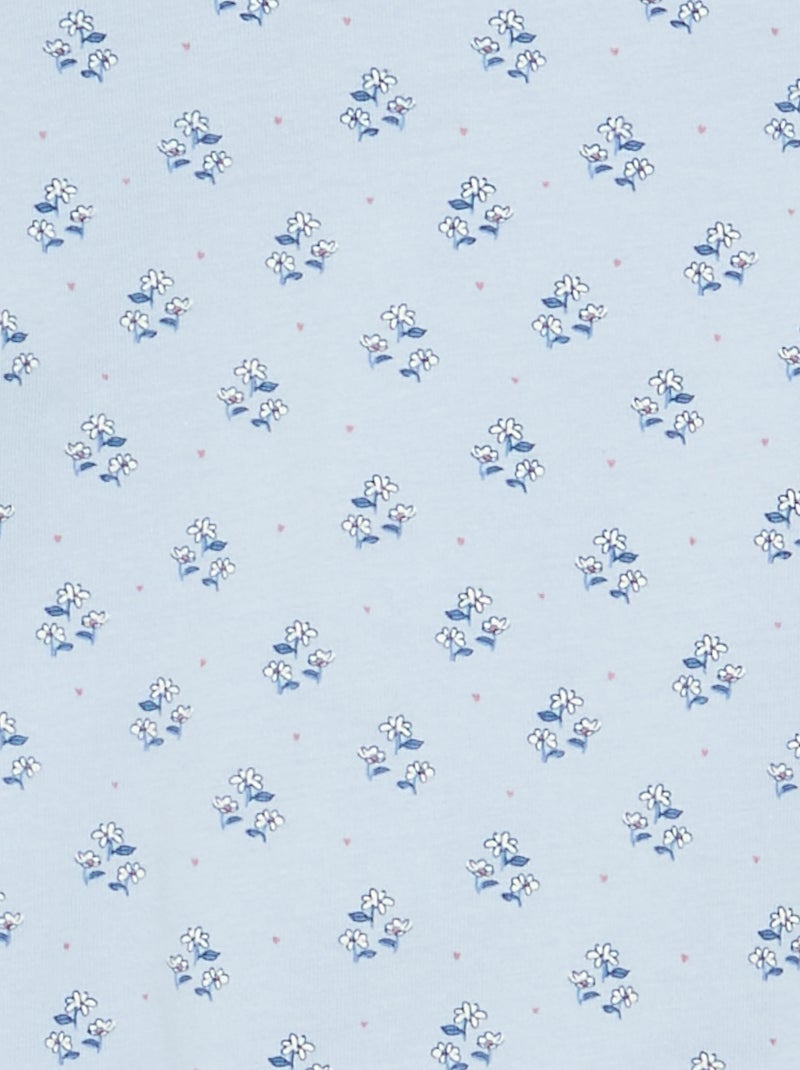 Pijama macacão em jersey de algodão Azul - Kiabi
