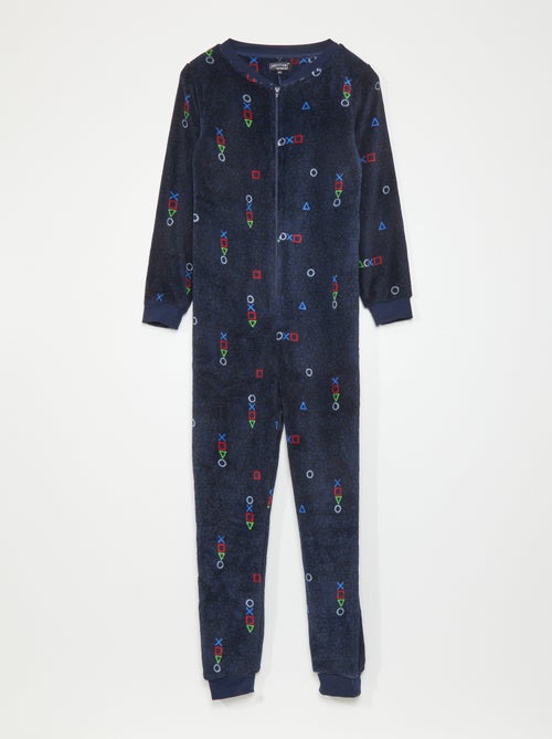 Pijama-macacão 'gamer' - Kiabi