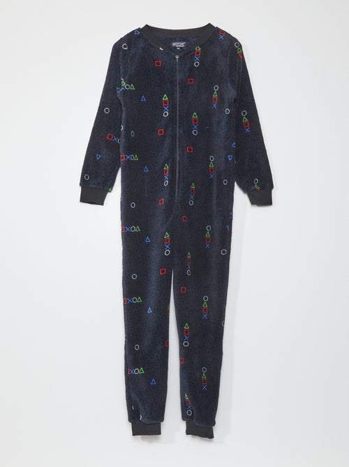 Pijama-macacão 'gamer' - Kiabi