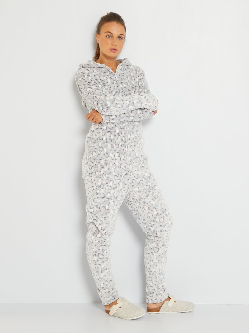 Pijama macacão 'gato' Ecru - Kiabi