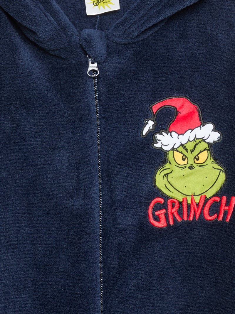 Pijama-macacão 'Grinch' de polar Azul - Kiabi