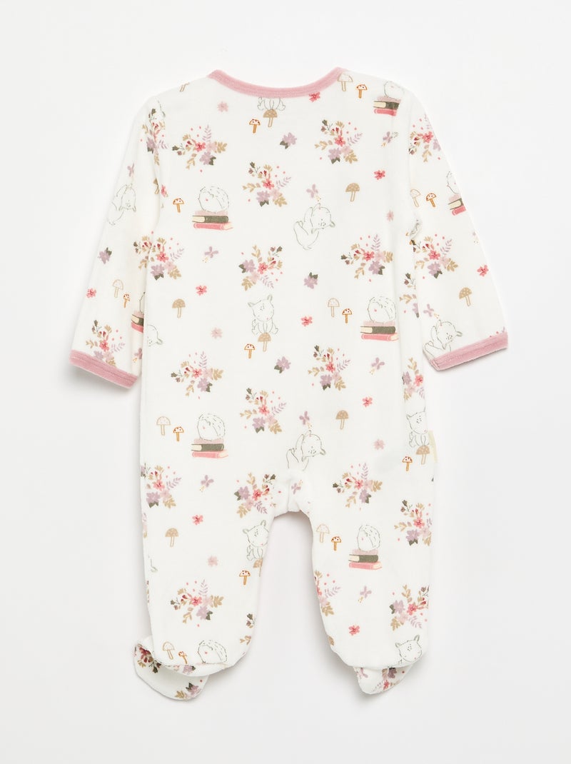 Pijama-macacão 'Petit Béguin' Branco - Kiabi