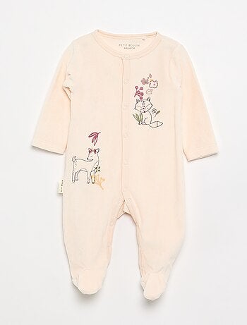 Pijama-macacão \'Petit Béguin\' de veludo