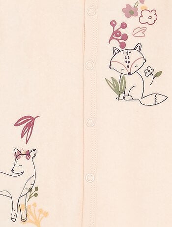 Pijama-macacão \'Petit Béguin\' de veludo
