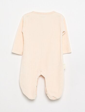 Pijama-macacão \'Petit Béguin\' de veludo