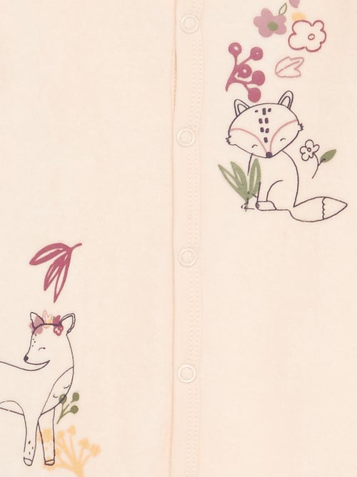 Pijama-macacão \'Petit Béguin\' de veludo - Kiabi Pijama-macacão \'Petit Béguin\' de veludo - Kiabi
