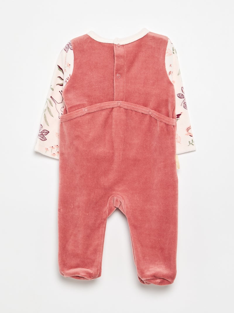 Pijama-macacão 'Petit Béguin' Rosa - Kiabi