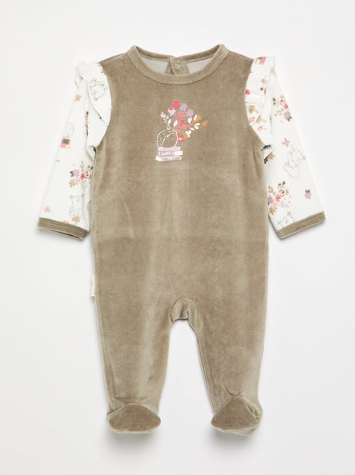 Pijama-macacão 'Petit Béguin' - Kiabi