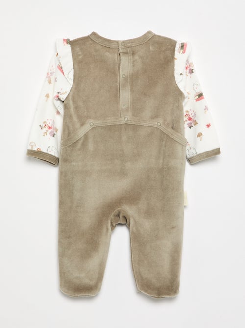 Pijama-macacão 'Petit Béguin' - Kiabi