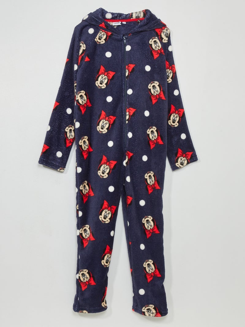 Pijama-macacão polar 'Minnie' Azul - Kiabi