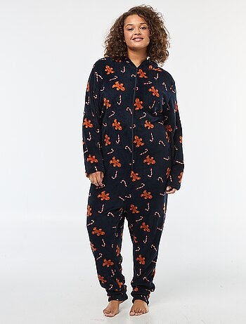 Pijama Macacão Polar 'Natal' com Estampa - 2 peças