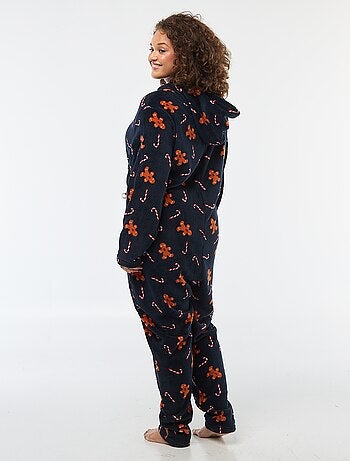 Pijama Macacão Polar 'Natal' com Estampa - 2 peças