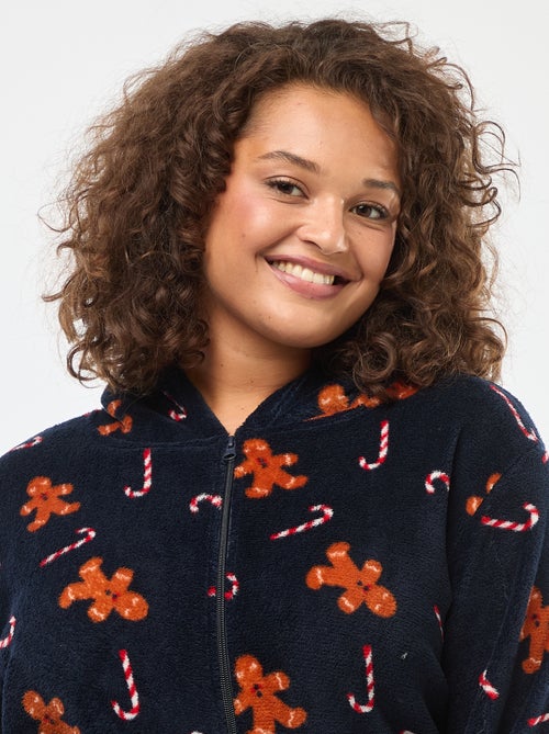 Pijama Macacão Polar 'Natal' com Estampa - 2 peças - Kiabi