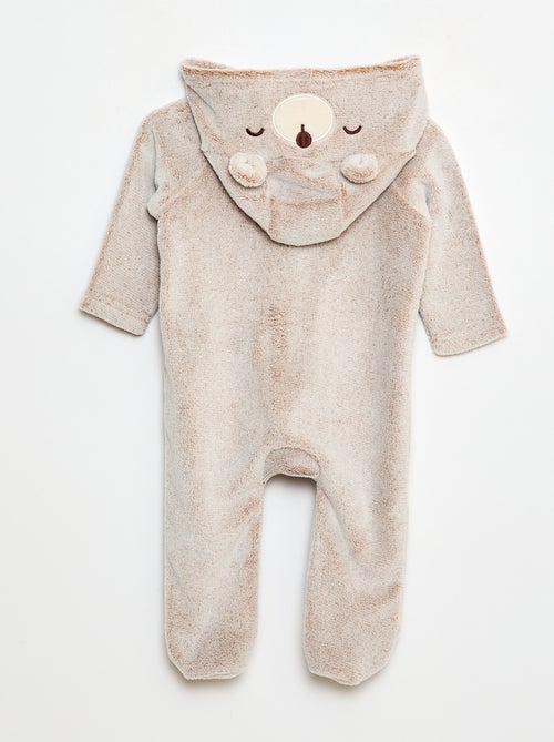 Pijama macacão quente animal - Kiabi