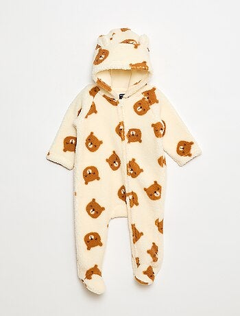 Pijama Macacão Quentinho Efeito Borreguito