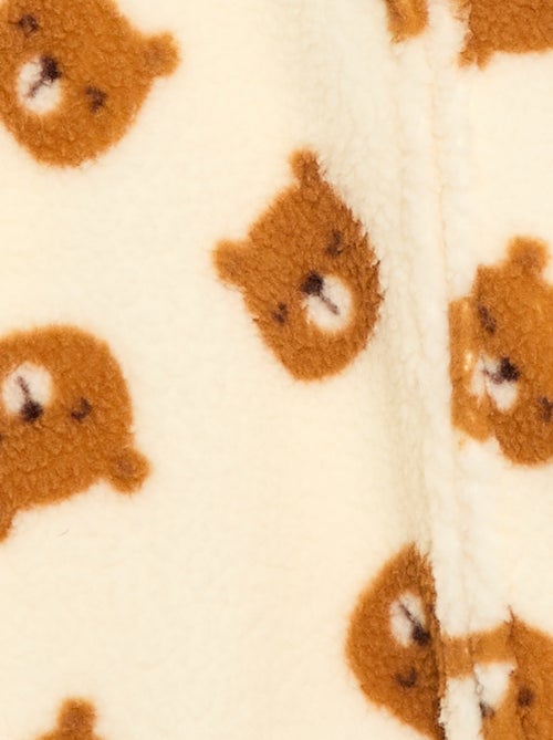 Pijama Macacão Quentinho Efeito Borreguito - Kiabi