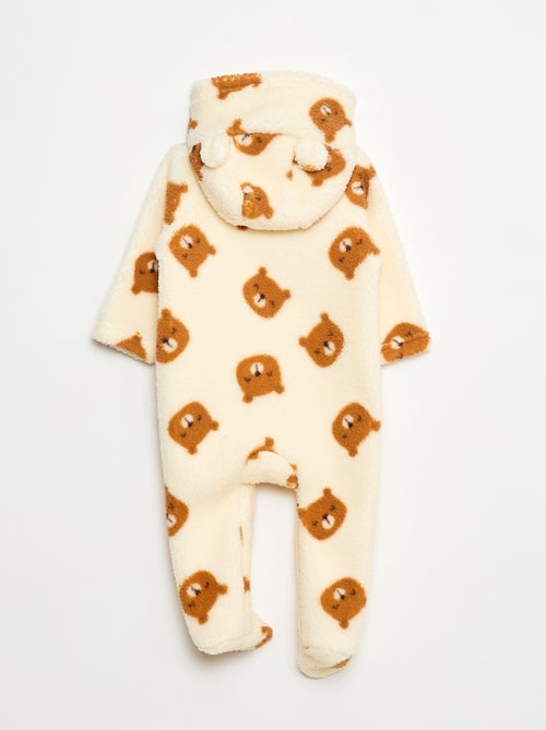 Pijama Macacão Quentinho Efeito Borreguito - Kiabi