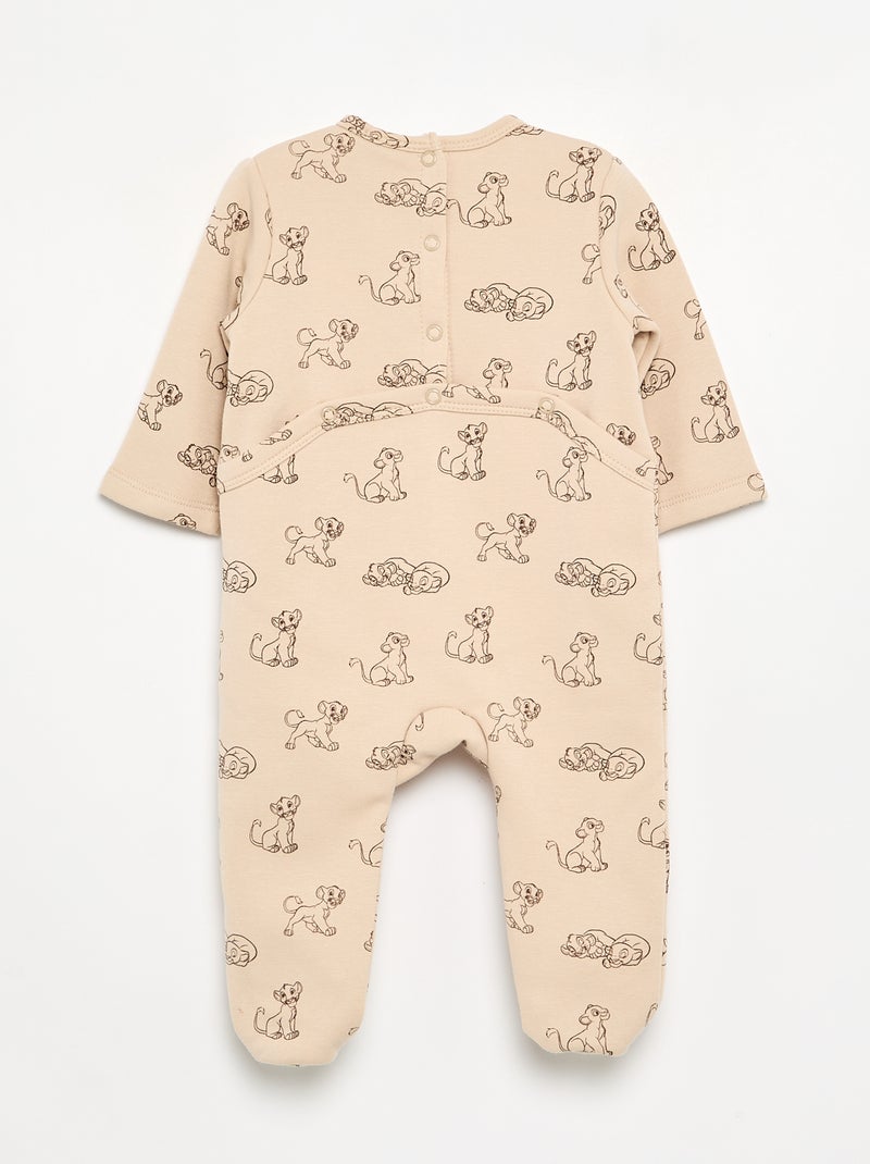 Pijama-macacão 'Simba' 'Disney' Bege - Kiabi