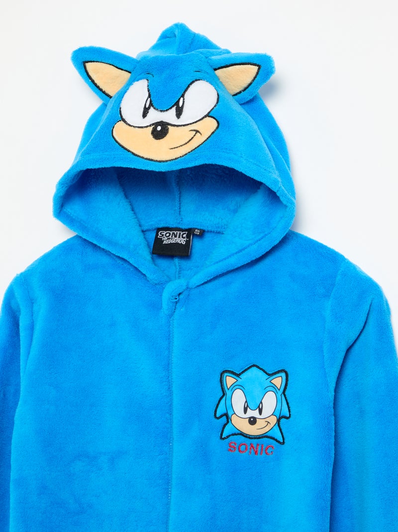 Pijama macacão 'Sonic' em polar Azul - Kiabi