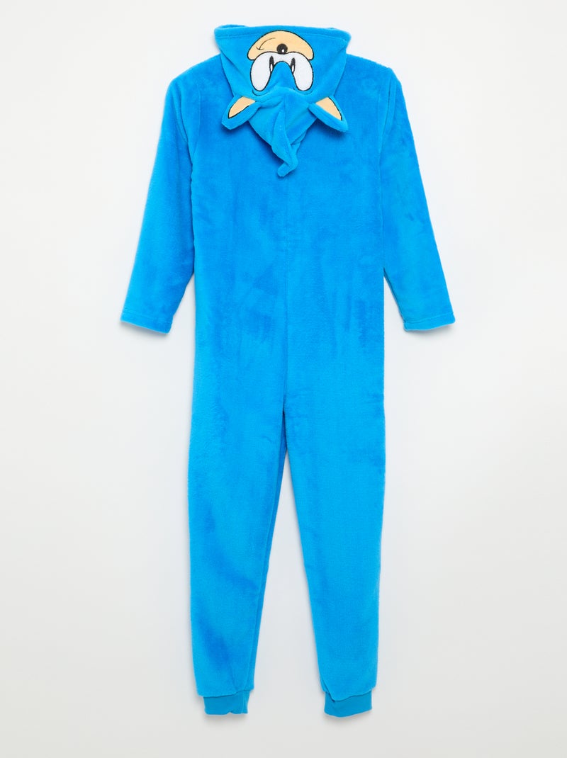 Pijama macacão 'Sonic' em polar Azul - Kiabi