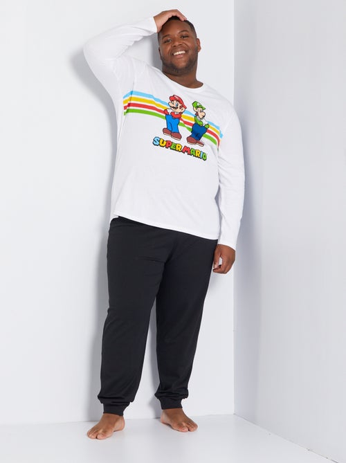 Pijama 'Mário e Luigi' em jersey - 2 peças - Kiabi