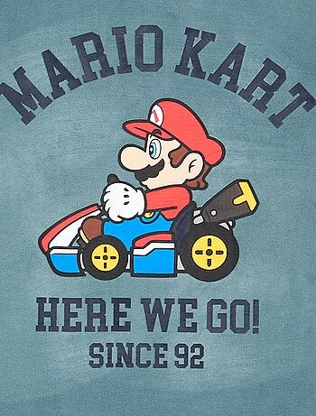 Pijama 'Mario Kart' de 2 peças - T-shirt de manga comprida + calças
