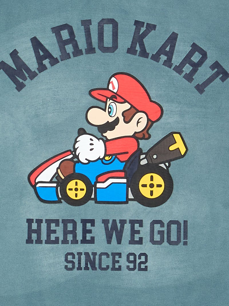 Pijama 'Mario Kart' de 2 peças - T-shirt de manga comprida + calças Azul - Kiabi