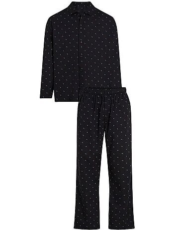 Pijama Masculino Calvin Klein Preto com Botões