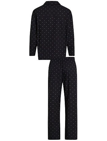 Pijama Masculino Calvin Klein Preto com Botões