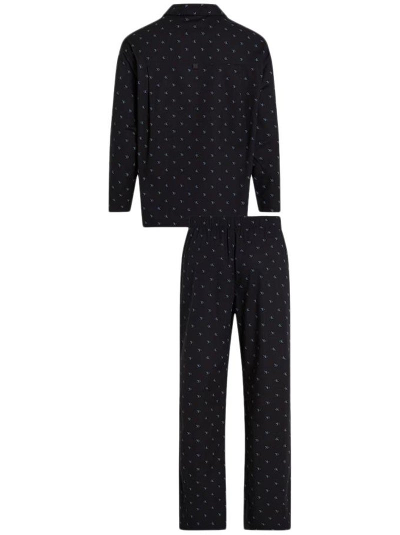 Pijama Masculino Calvin Klein Preto com Botões Preto - Kiabi