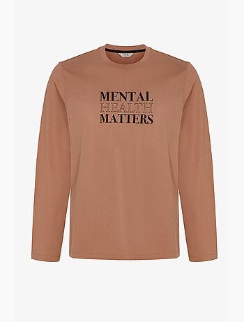 Pijama masculino clear mind com padrão geométrico, calça, manga comprida penti