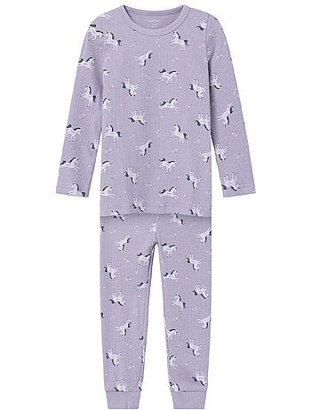 Pijama Mauve de Menina Name it Unicórnio