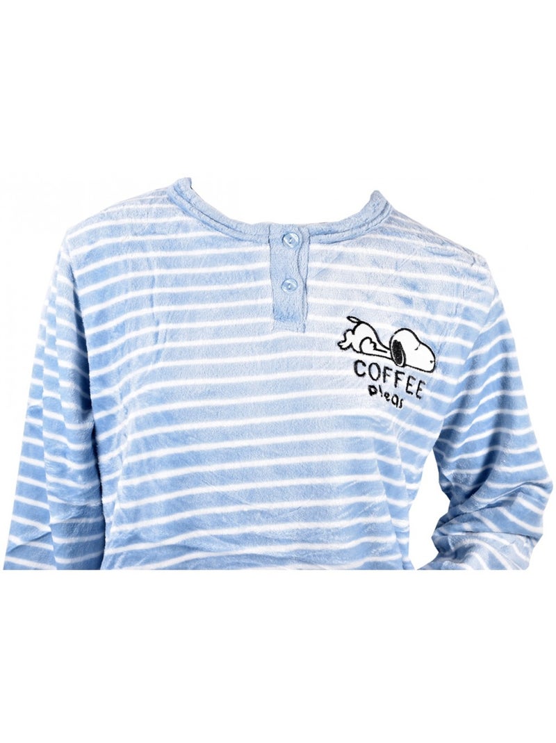 Pijama Mulher Comprido SWEET SECRET Azul - Kiabi