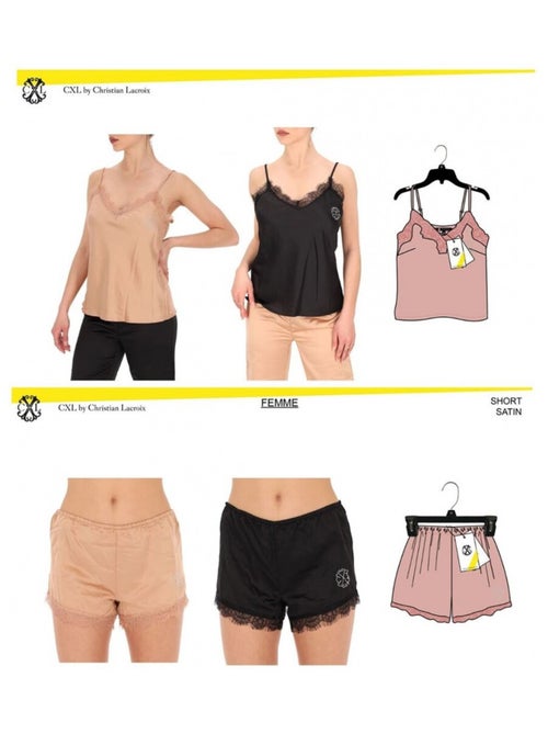 Pijama Mulher CXL By LACROIX - Pack de 2 - Kiabi