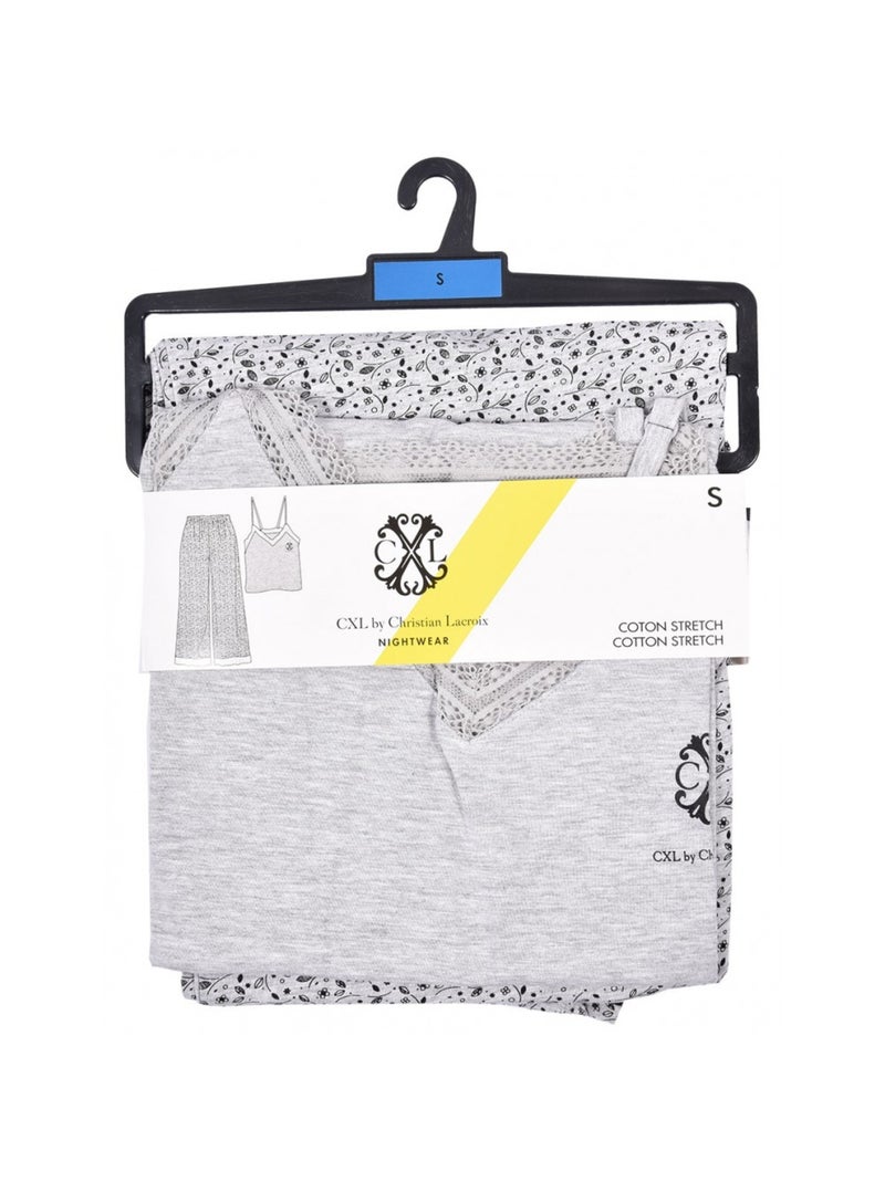 Pijama Mulher CXL By LACROIX Cinza - Kiabi