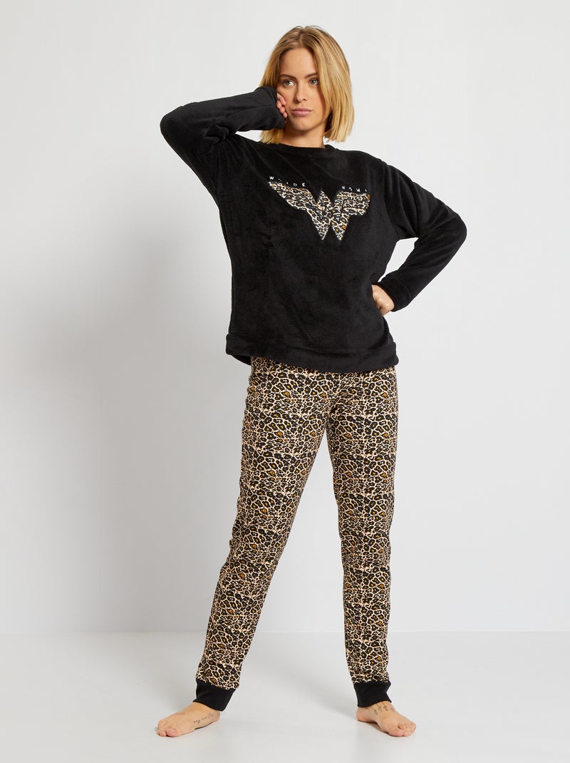 Pijama 'Mulher-Maravilha' PRETO - Kiabi